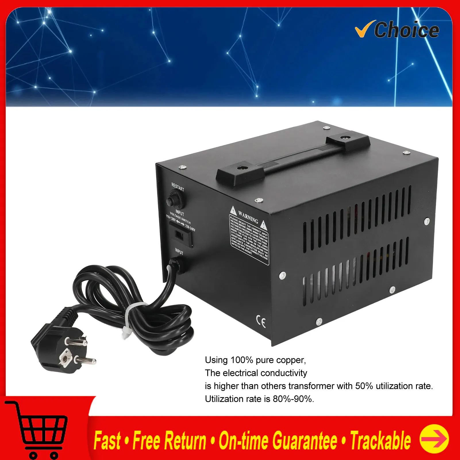 

AC Regulator AC Transformer Multiple Voltage Change Power Supply Regulator 1500W Power Transformer Voltage Converter