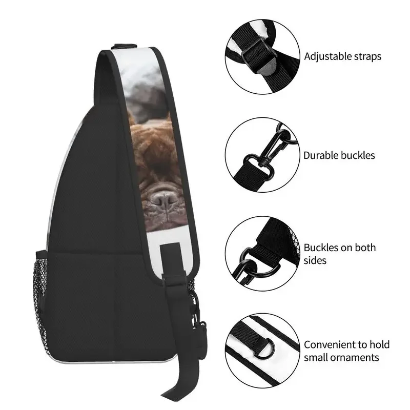 Custom French Bulldog Sling Bag for Men Cool Frenchie Dog Lover Shoulder Chest Crossbody Backpack Traveling Daypack