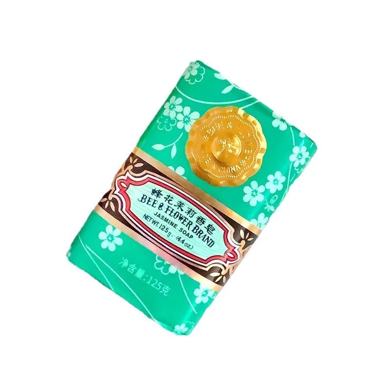 Bee Flowers Sandalwood Soap 125g Soap Bath Soapberry Mild Plant Soap Formula Jasmine Soap Rose Soap Shower Wash Face мыло