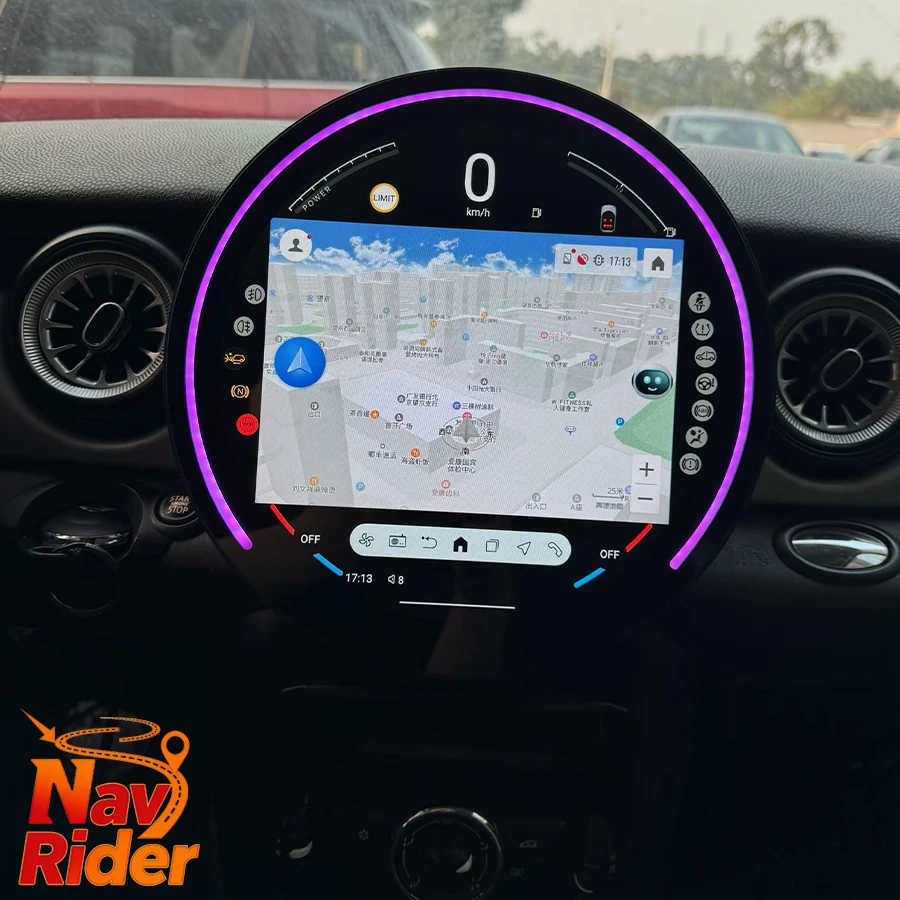 For BMW Mini One Cooper R55 R56 Peaceman Mini Clubman 2007-2014 Stereo Car GPS Carplay Navigation Audio Autoradio 11.9