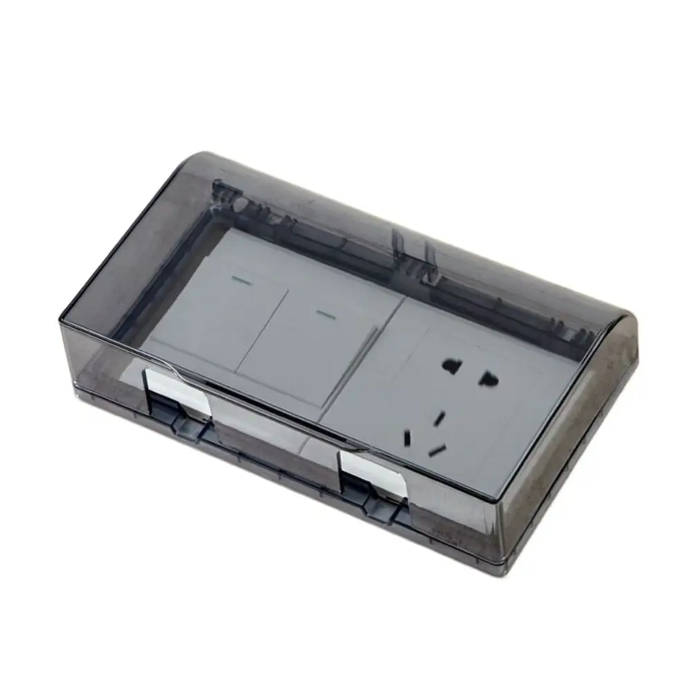 

Waterproof 86 Type Switch Protective Cover Splash-Proof Box Kids Safety Electric Plug Cover Power Outlet Socket Protector Home