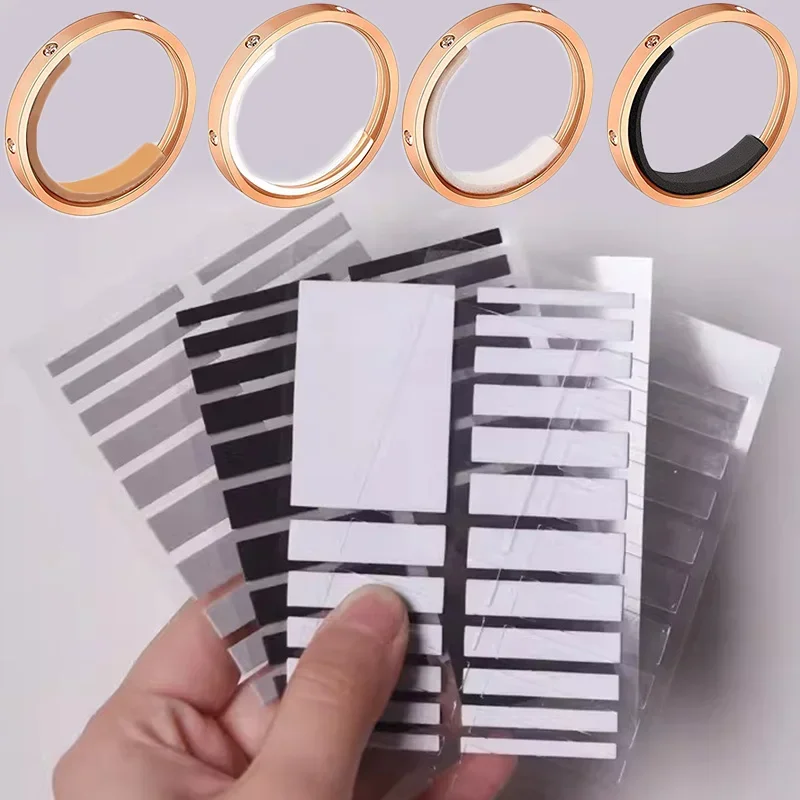 Untuk Segala Cincin Ukuran Menyesuaikan Stiker Silikon Transparan Ukuran Besar Cincin Tak Terlihat Tetap Pengencang Peredam Mengubah Ukuran Alat Perhiasan