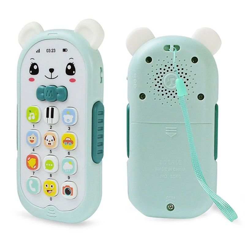 Simulation Telephone Musical Mobile Toy Music Sound Light Effect Children Mobile Sleeping Artifact