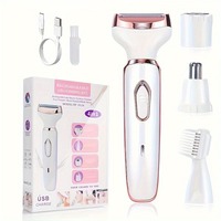 4 In 1 Electric Lady Shaver, Body Hair Removal Epilator, Painless Cordless Trimmer Razor, Gifts For Women