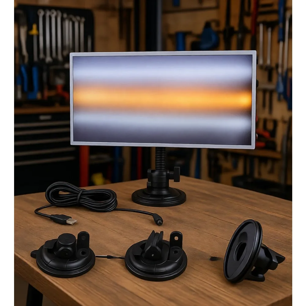 

Светодиодная линейная лампа для беспокрасочного удаления вмятин (PDR) с двойной полосой, USB-питанием и регулируемым держателем для ремонта вмятин от града