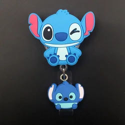 Disney Cartoon Big Size Stitch Style Retractable Badge Reel Nurse Doctor Card Holder Office Hospital Name Card Supplies