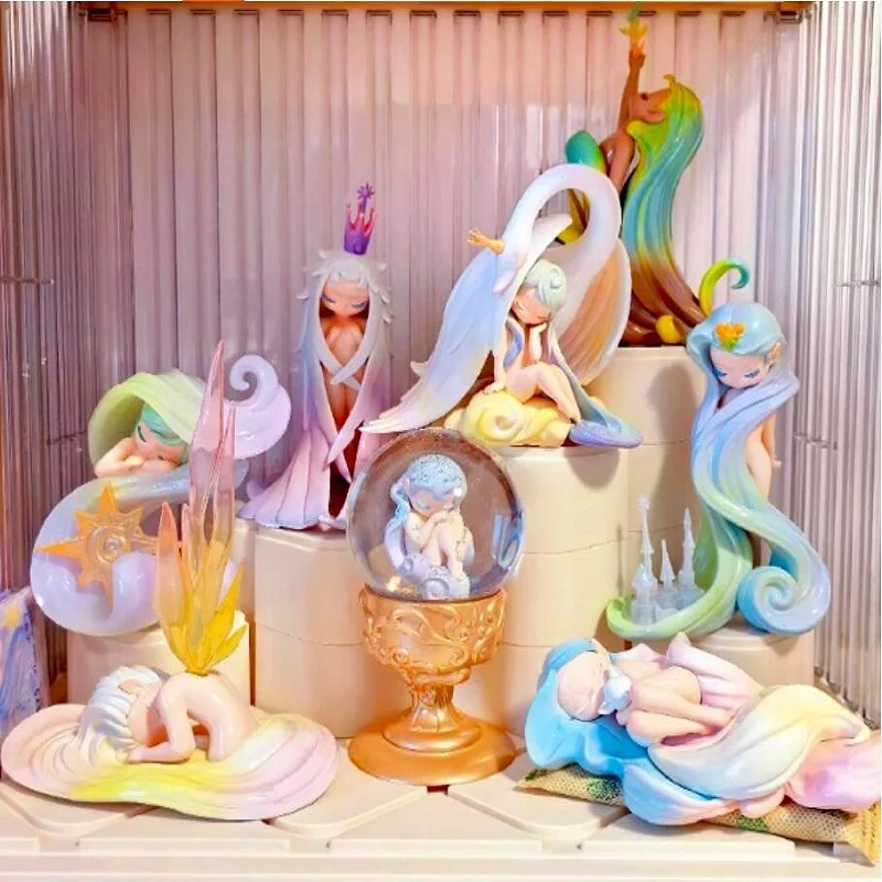 กล่องสุ่มของสะสม ซีรีส์แฟนตาซีในฝัน ของแท้ ฟิกเกอร์อนิเมะสุดฮิต ของสะสม โมเดลตกแต่งโต๊ะทำงาน