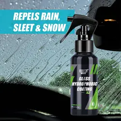 Car Glass Hydrophobic Coating Spray anti rain glass Cleaner Nano ceramic coating protects your car glass window windscreens