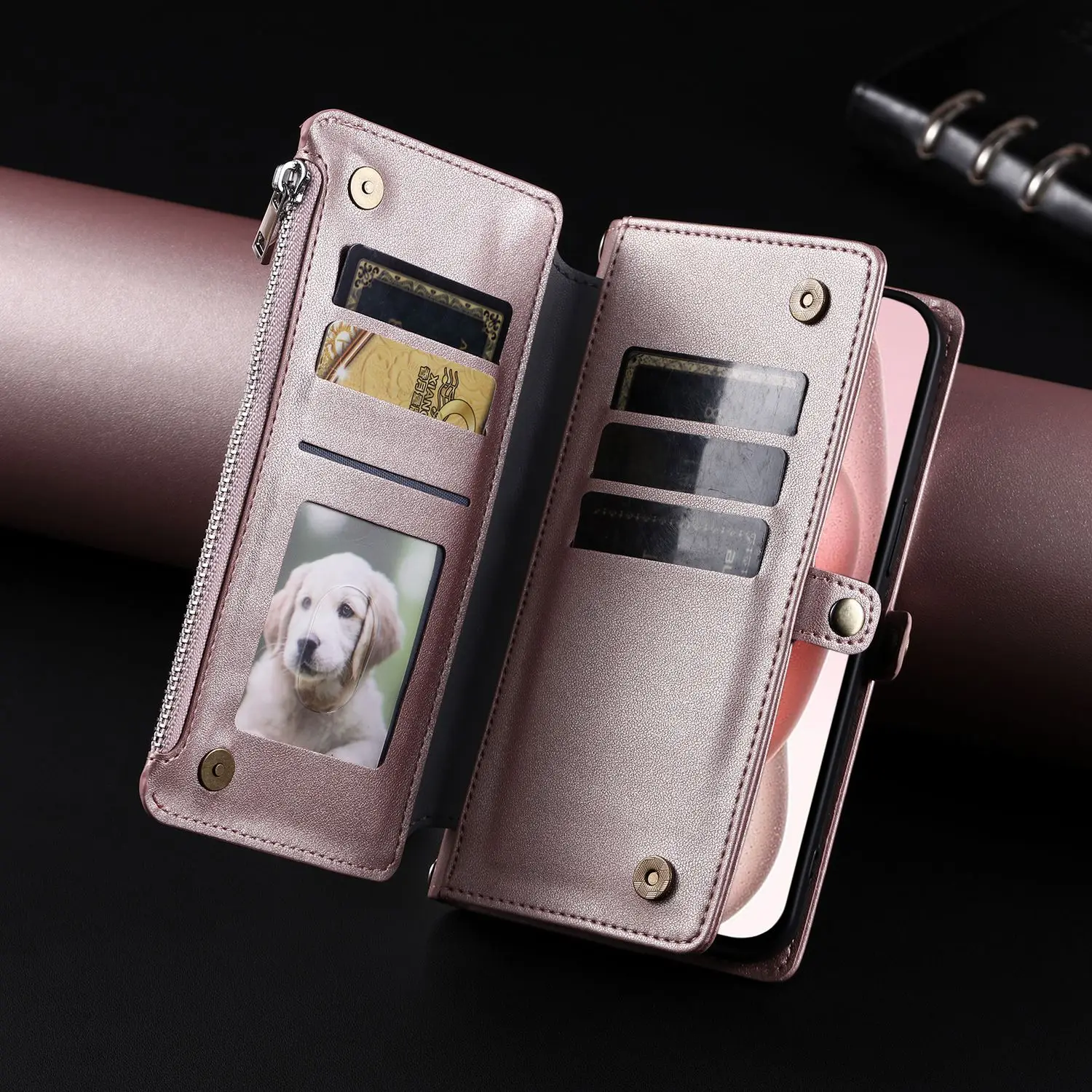 Casing untuk Motorola Edge 50 Neo Fusion Ultra Pro 5G Casing Penutup Ponsel Dompet Flip Coque untuk Casing Motorola Edge 50 Fusion