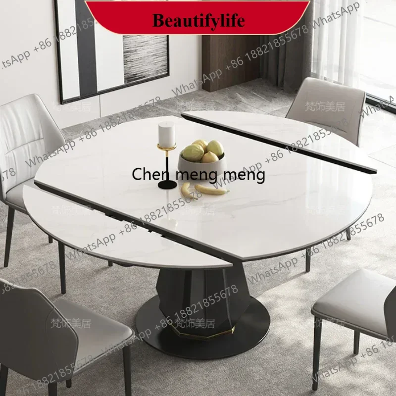 z183 Mesa de Comedor Ovalada, Rectangular, Redonda, Extensible, de Diseño, para Cocina, Restaurante, Envío Gratis, Muebles Sedentary R