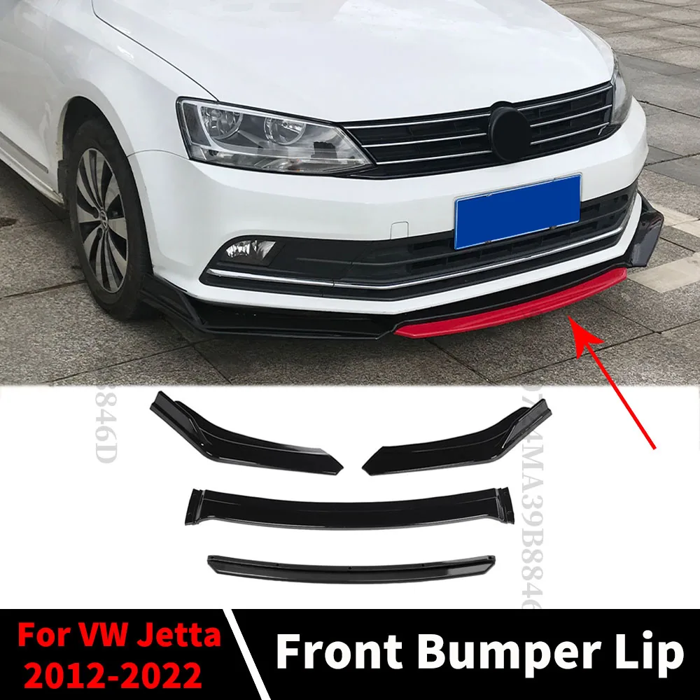 

Модифицированный передний бампер, защита для подбородка, дефлектор для VW Jetta MK6 MK7 A6 A7 2012-2022, диффузор, аксессуары для тюнинга лица