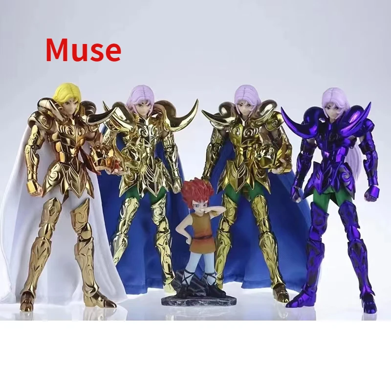 In Stock MST Saint Seiya Myth Cloth EXM/EX Metal Aries Mu Metal Horn 24K/OCE/Dark Gold Knights of The Zodiac Action Figure Toy