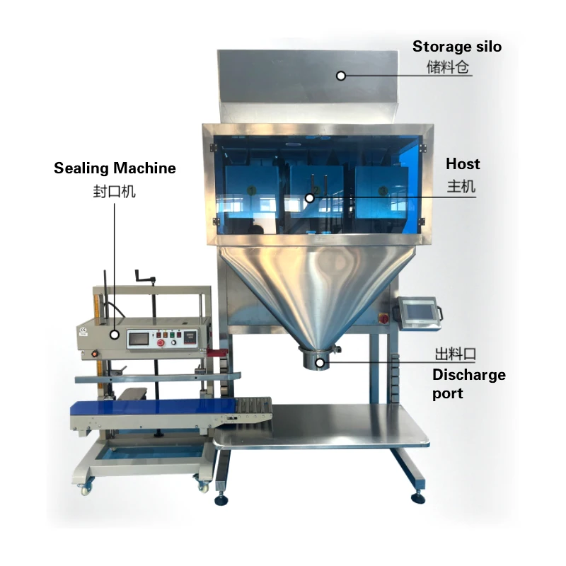 4-bucket Multifunctional Granule Packaging Machine Multifunctional Quantitative Sealing Stainless Steel Packaging Machine