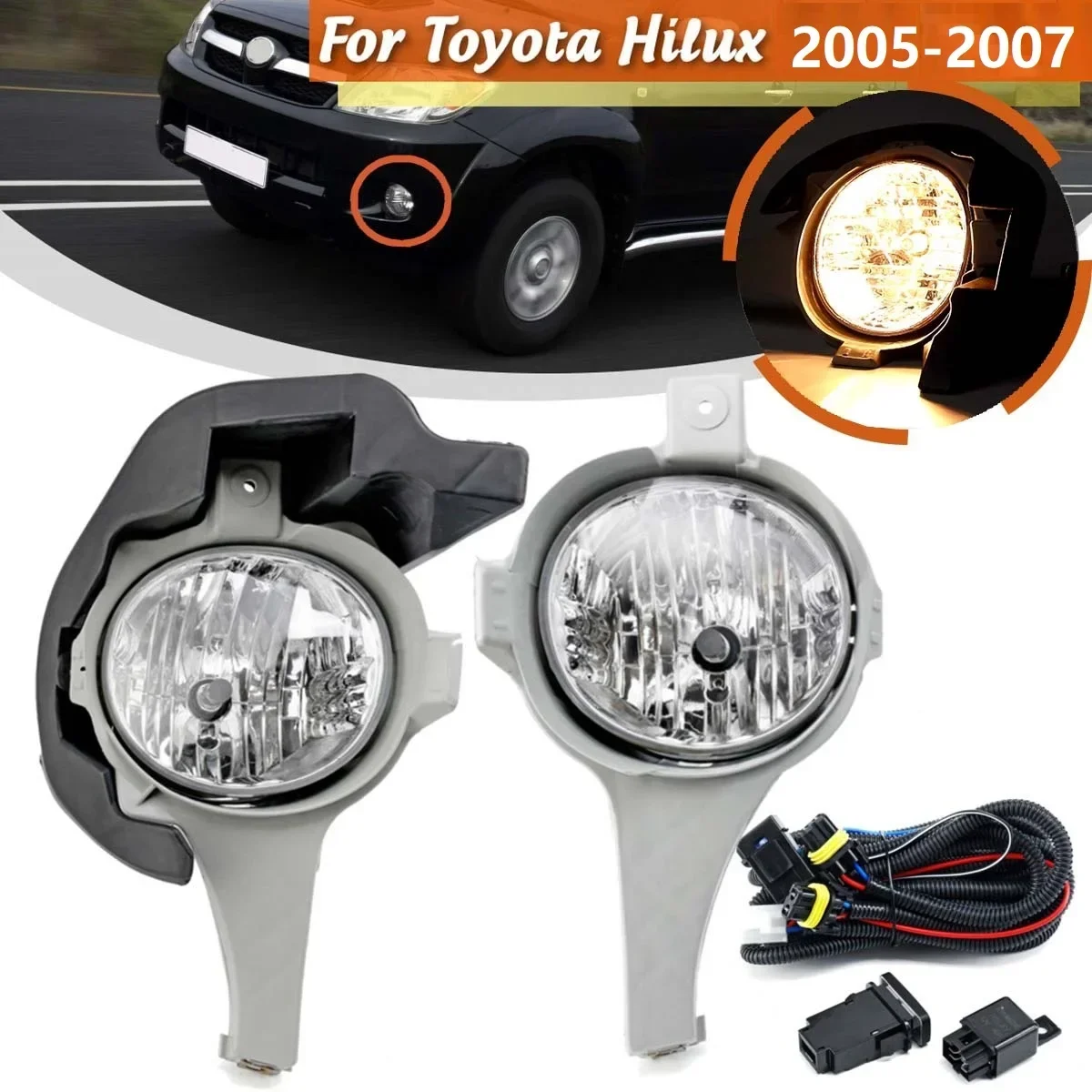 

Foglights Fog Light Lamp for Toyota Hilux Vigo 2005 2006 2007