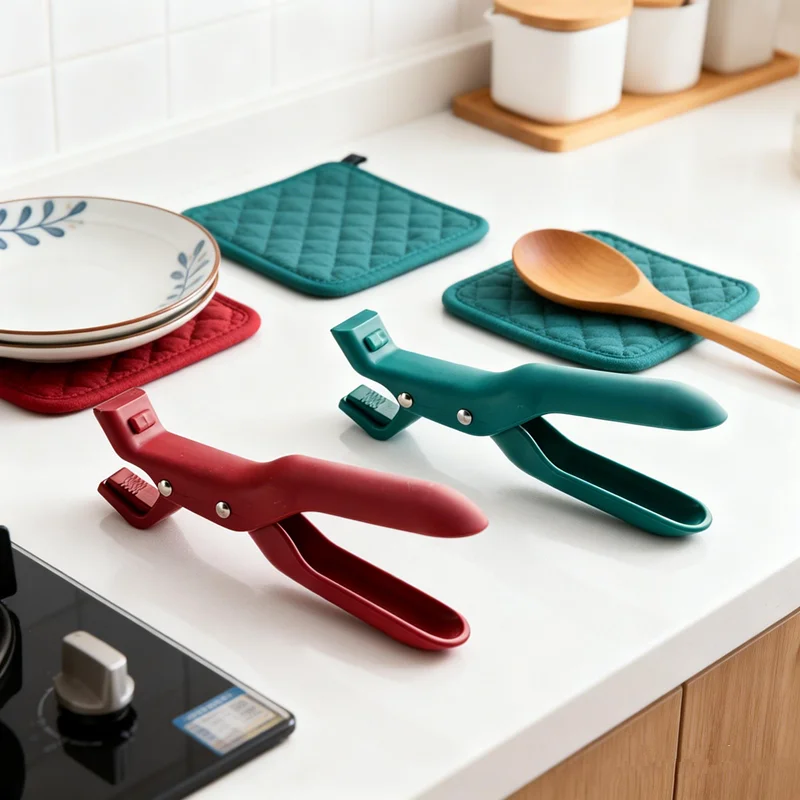 2026 Novo Clipe Anti-queimadura de Silicone para Cozinha, Pegador de Pratos, Tigelas e Panelas, Acessório e Utensílio de Cozinha