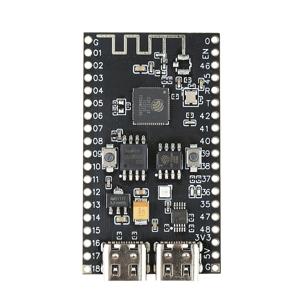 ESP32-S3 N16R8 2.4G Wifi Module for Arduino MCU Development Board 8MB PSRAM 16MB FLASH with WS2812 LED CH340 Type-C ESP32 S3