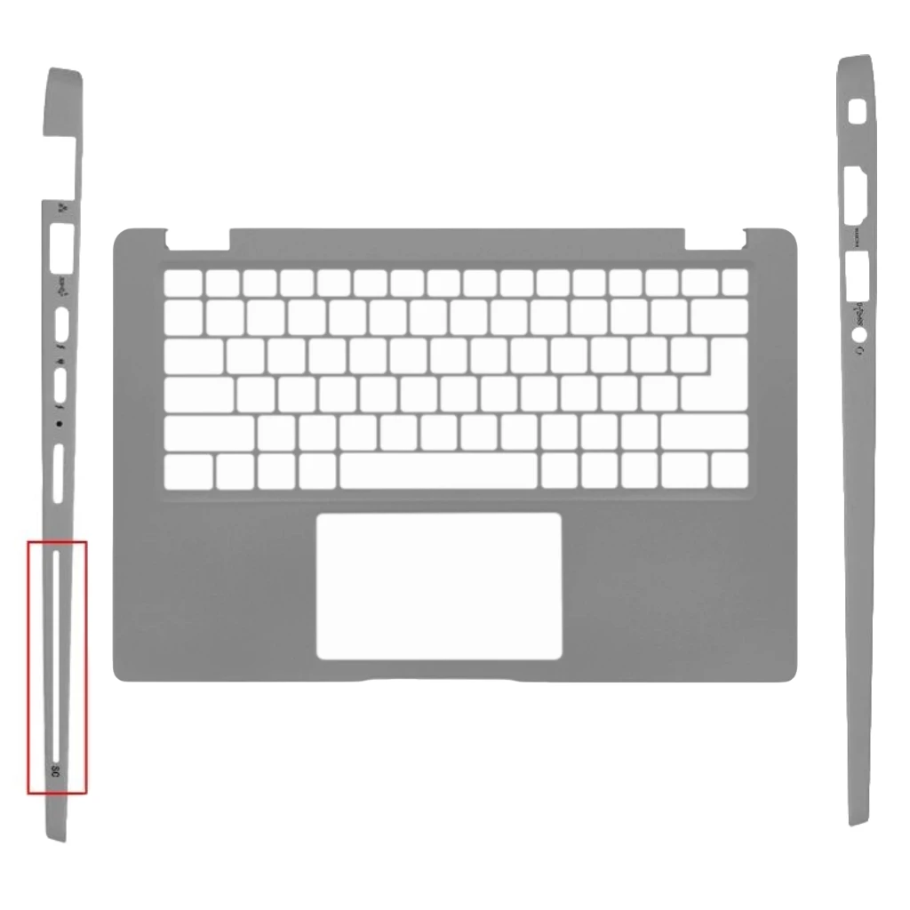 New For Latitude 5440 E5440  LCD Back Cover Rear Lid TOP case/Palmrest/Bottom case Palmrest 07C1DW 7C1DW 091FX9 Gray image 4