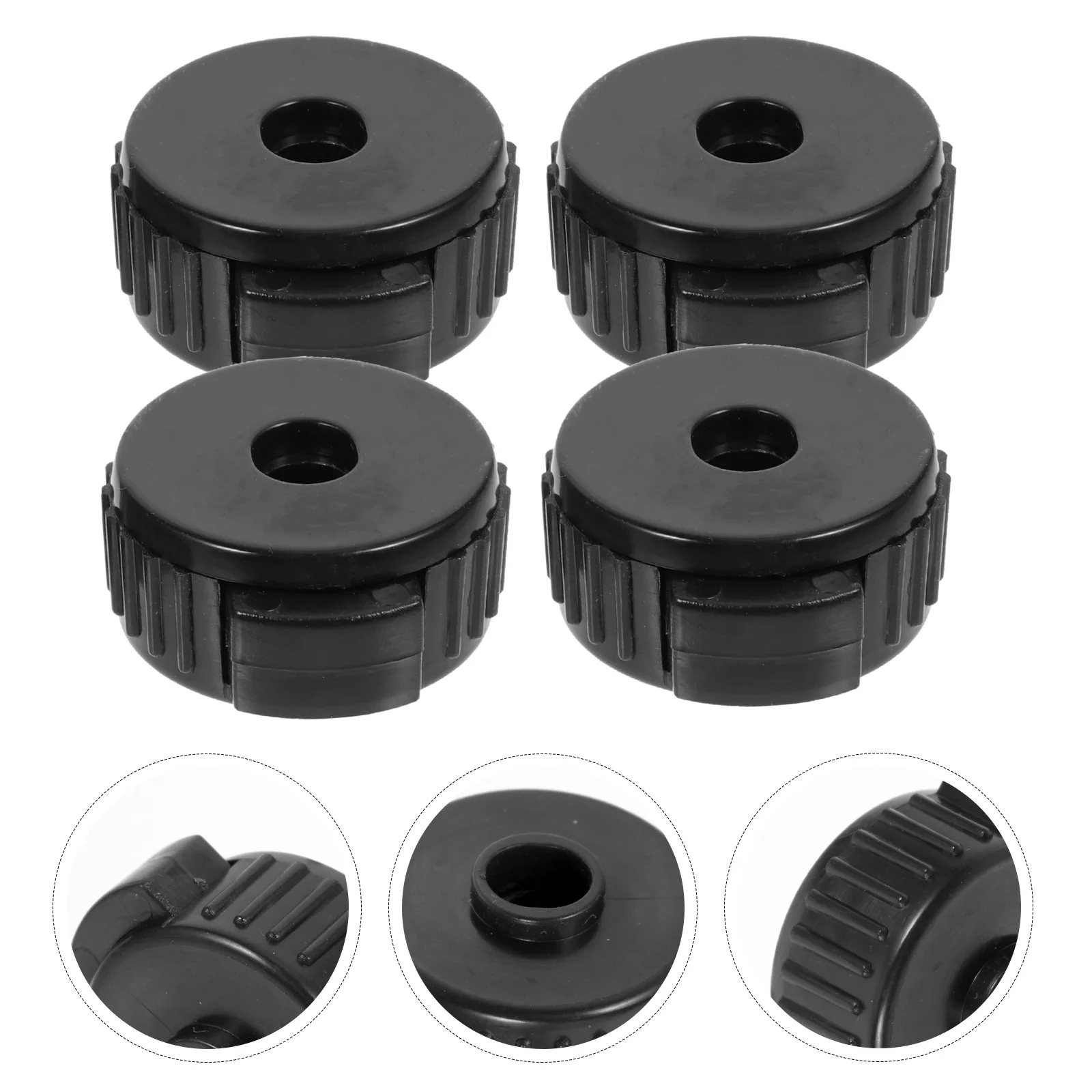 

5 Pcs Replace Cymbal Quick Release Cap Drum Nuts 380X340X150CM Plastic Assembly for