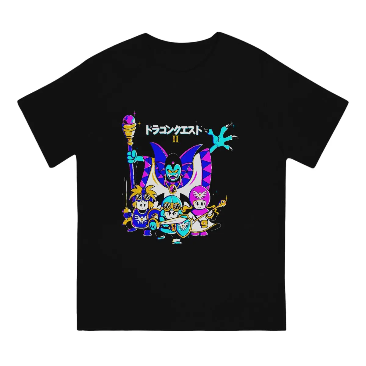 Team T Shirt Men Pure Cotton Creative T-Shirts Crew Neck Dragon Quest Tees Short Sleeve Clothing New Arrival