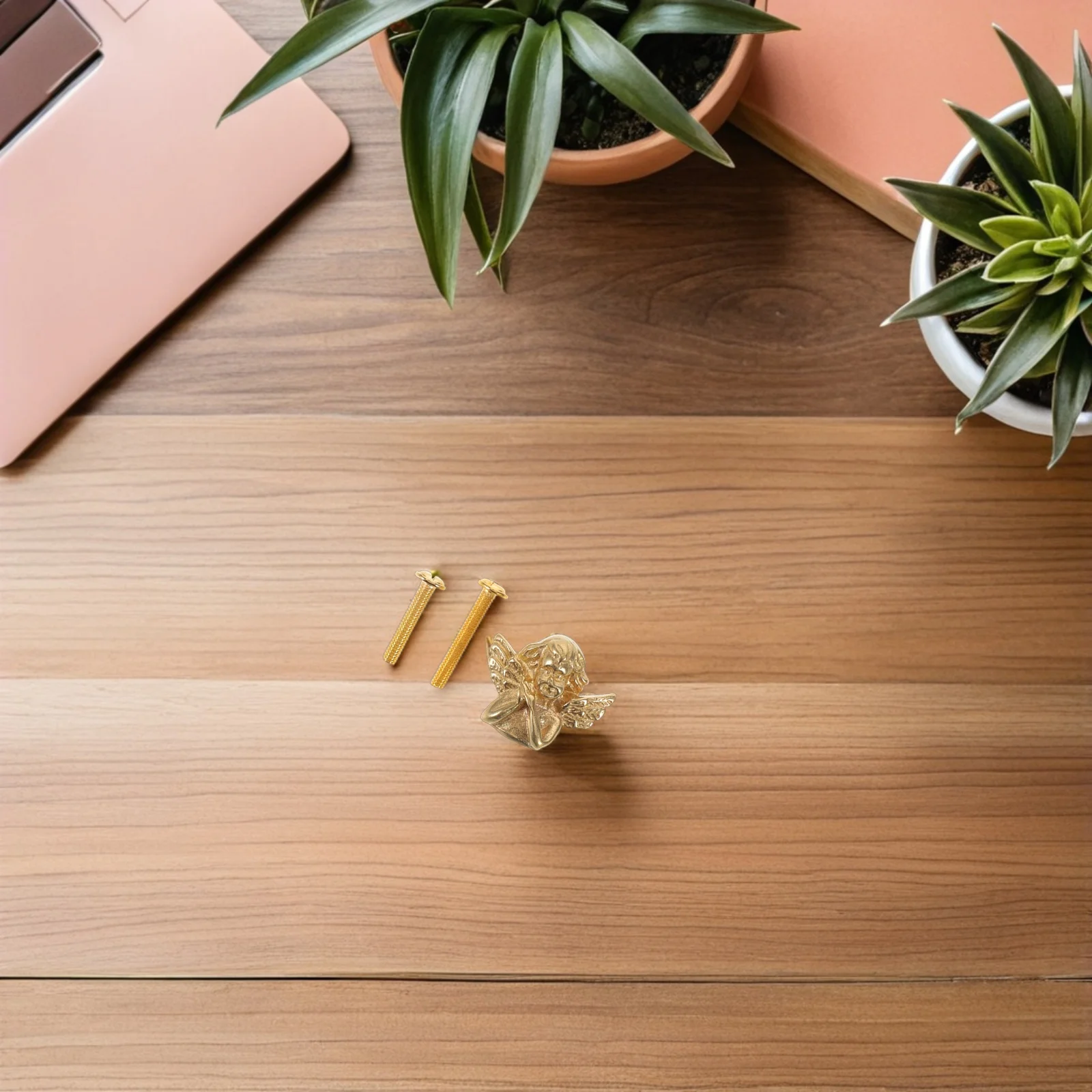 1 مجموعة 1 مجموعة النحاس الملاك على شكل خزانة معدنية مقابض سحب الباب فريد اليدوية مقابض أدراج للمطبخ خزانة خزانة الأجهزة