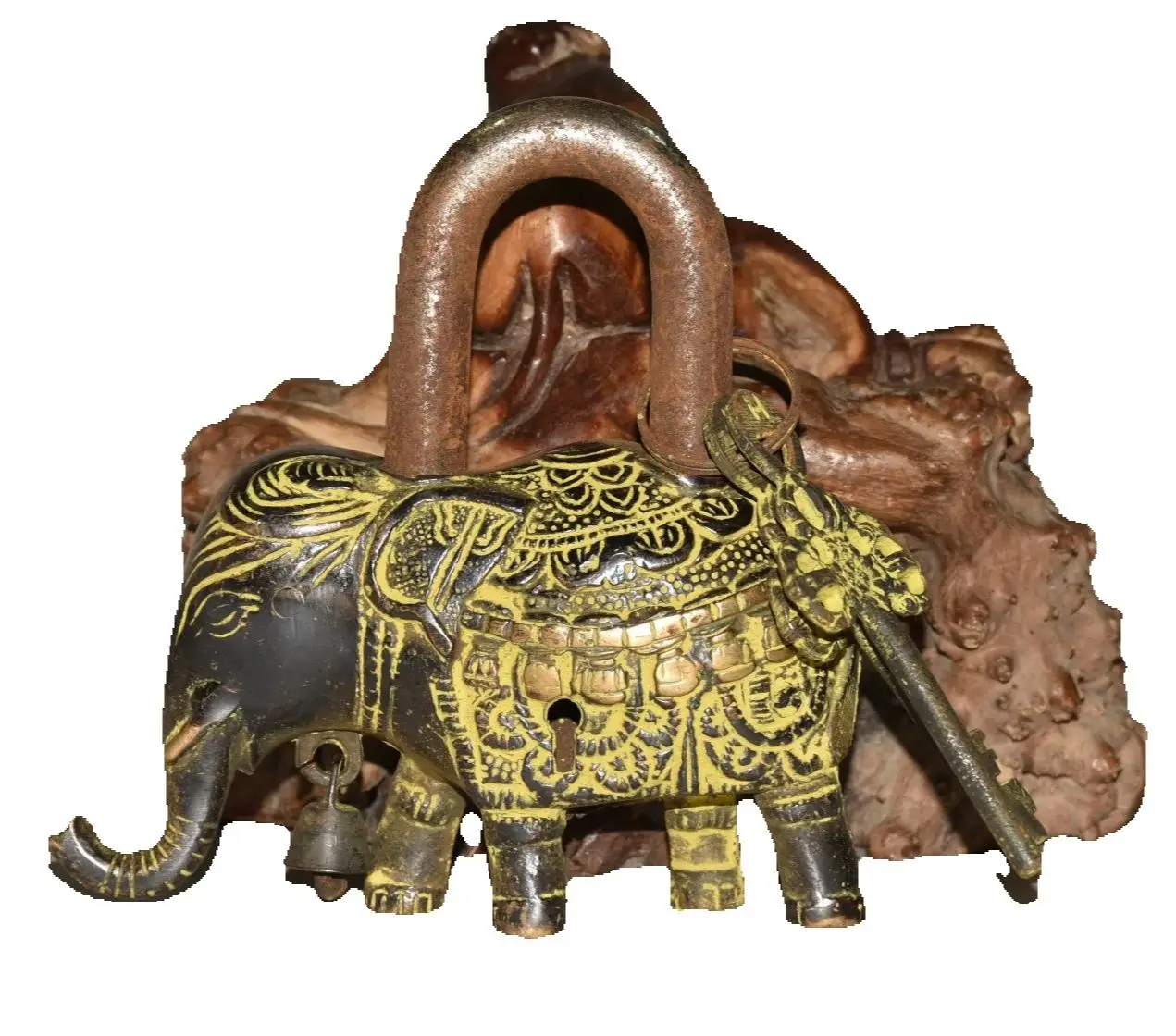 collection-de-temple-tibetain-de-5-pouces-pendentif-en-bronze-ancien-serrure-d'elephant-amulette-ornements-dharma-maison-de-ville-exorcisme