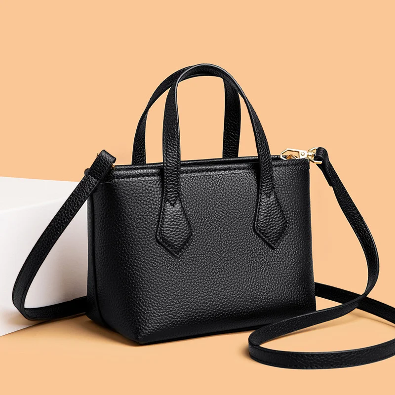 

2025 Trend New Large Capacity Classic Fashion High Quality Versatile Top Layer Cowhide Women's Single Shoulder Crossbody Bag