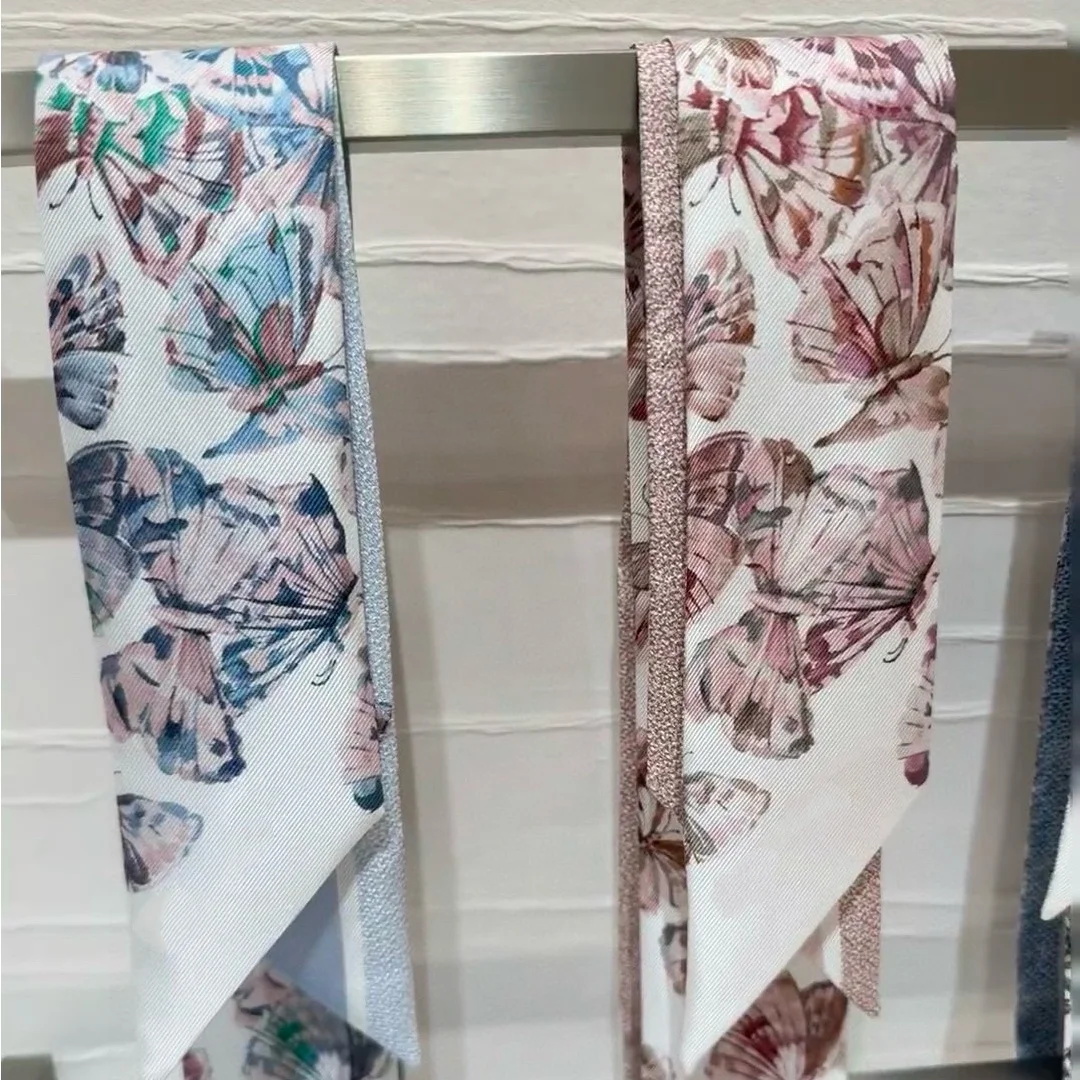 2025 هدية العيد الجديدة رباط شعر شريط الفراشة رائعة وفريدة من نوعها أنيقة ومثالية ومتعددة الاستخدامات للعمل في تاريخ التنقل