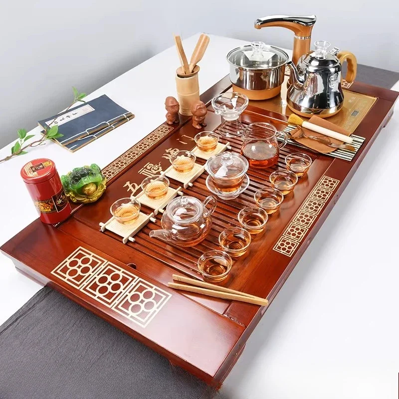 a*-Living Room Trinket Tea Tray Mini Luxury Wooden Accessories Rectangle Tableware Tea Tray Wooden Desk Home Decorationgs./