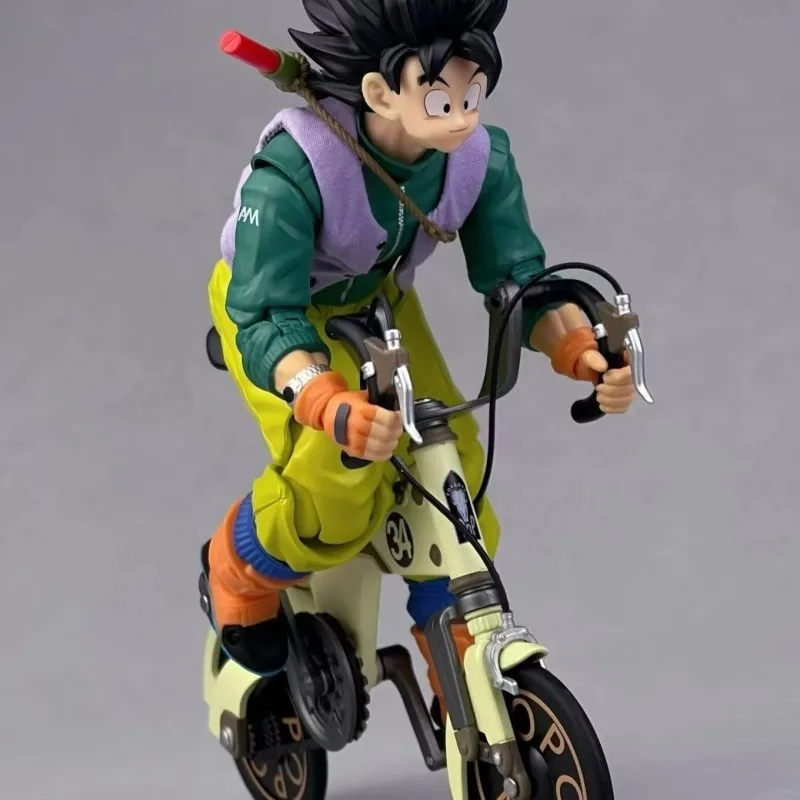 In Stock! Kamione S.H.F Dragon Ball Biking Goku Baseball Kid Alloy Movable Bicycle Set 01A 01B Action Anime Figures Models Toys view 5
