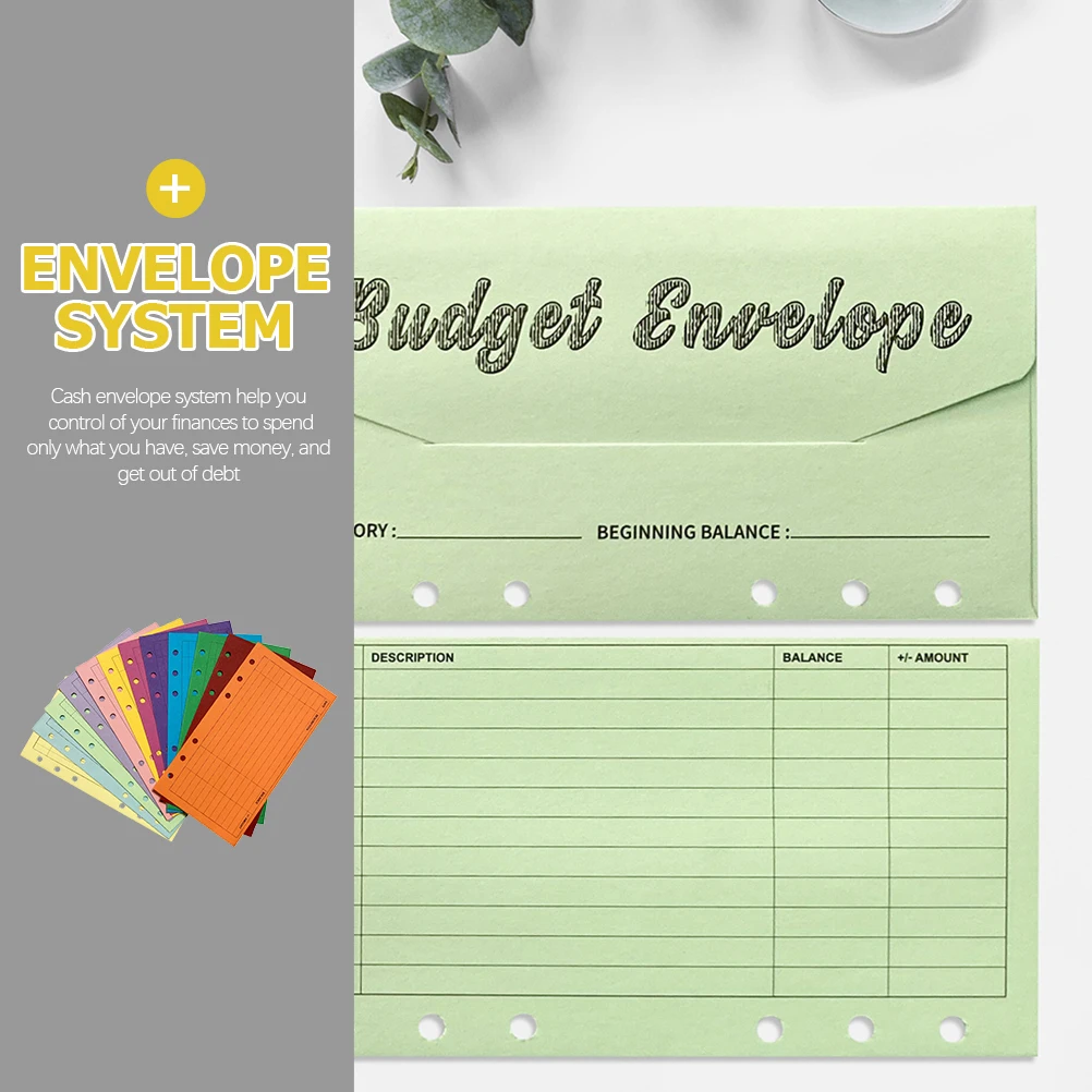 

12 Pcs High Grade Paper Lightweight Portable Cash Planning System Money ganizer Personal Finance