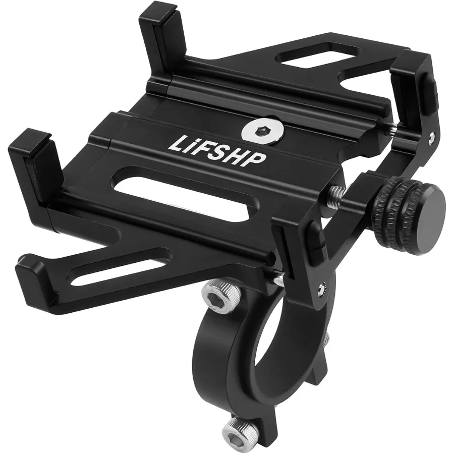 

Bike Phone Holder Motorcycle Phone Mount Aluminum Alloy Scooter Mountain Bicycle Cell Holder for iPhone 15 Pro Max Plus 14 Pro