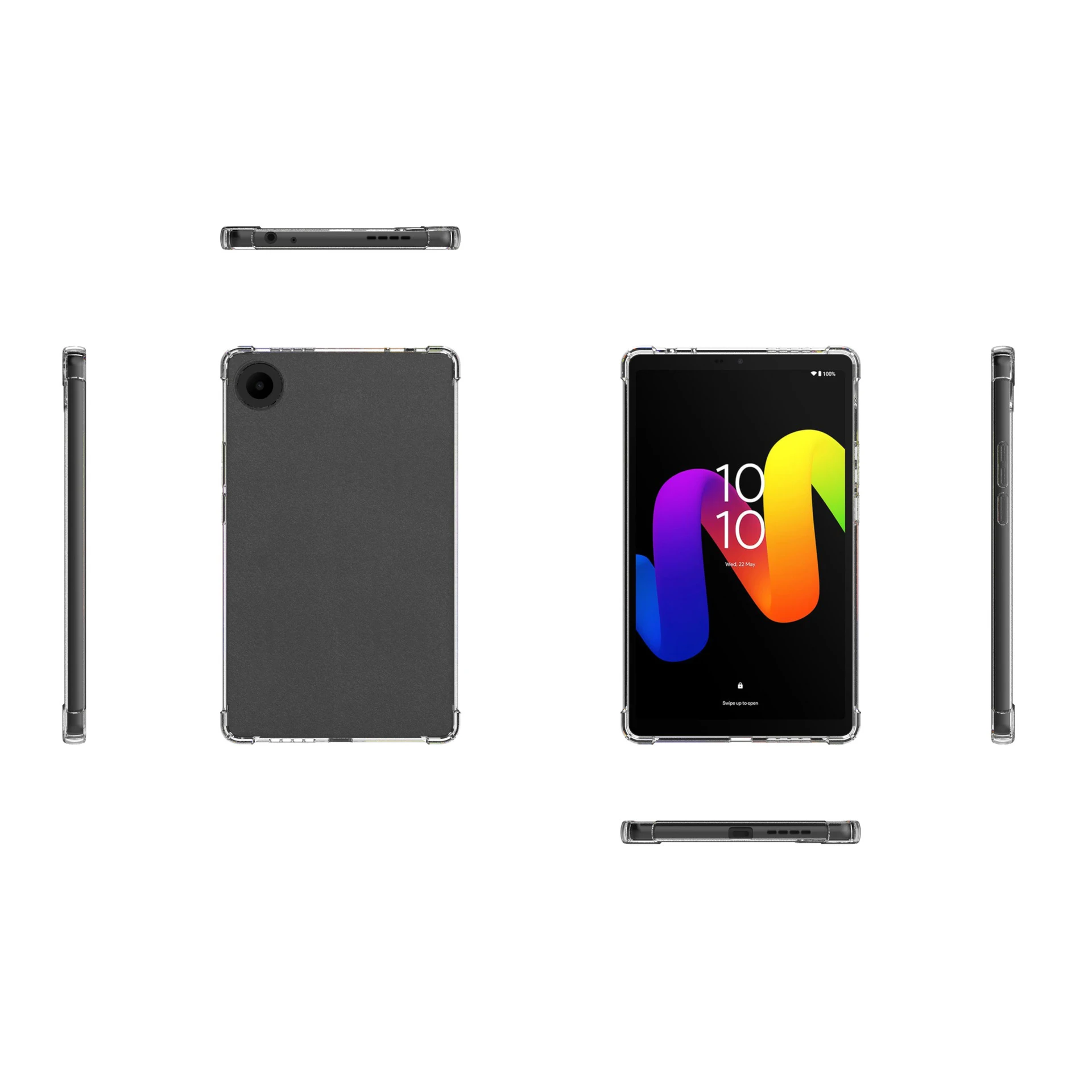 

Transparent TPU Case for TCL TAB 8 Gen 2 8.7 Inch Soft Anti-Scratch Shockproof Protective Tablet Back Cover