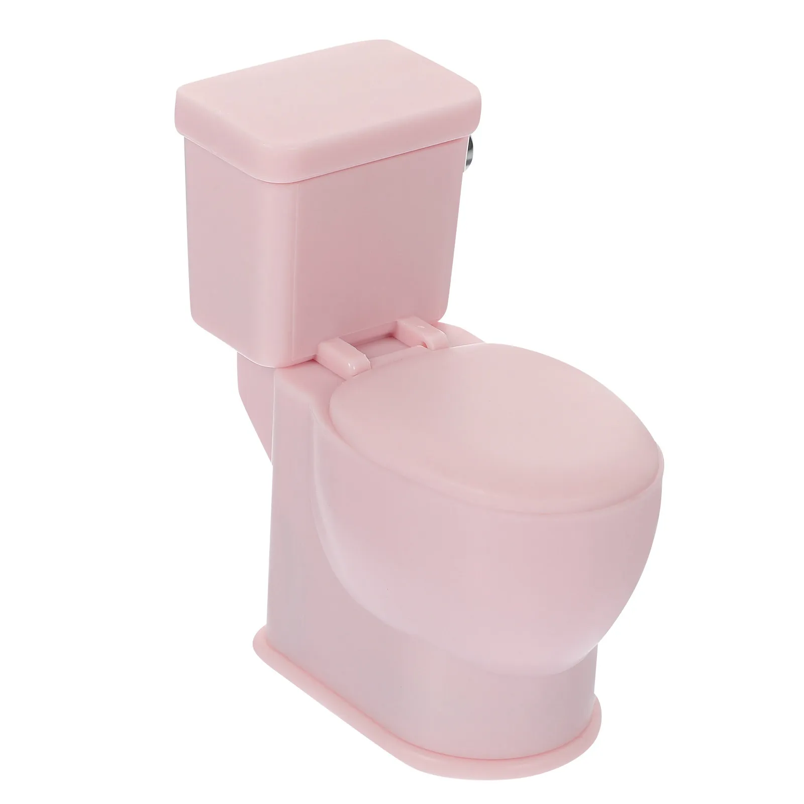 

Realistic Mini Toilet with Chic Color Lifelike Design for Miniature House Decoration Fine Crafted Bathroom Accessory Small Home