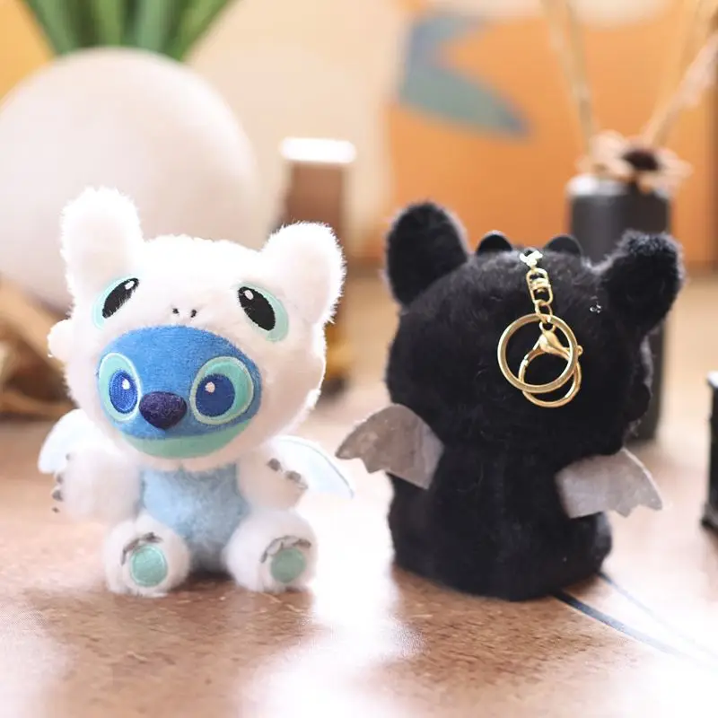 

13cm Popular Bat Stitch Pendant Cute Plush Toy Doll Transforms into Doll Bag Pendant Keychain Doll