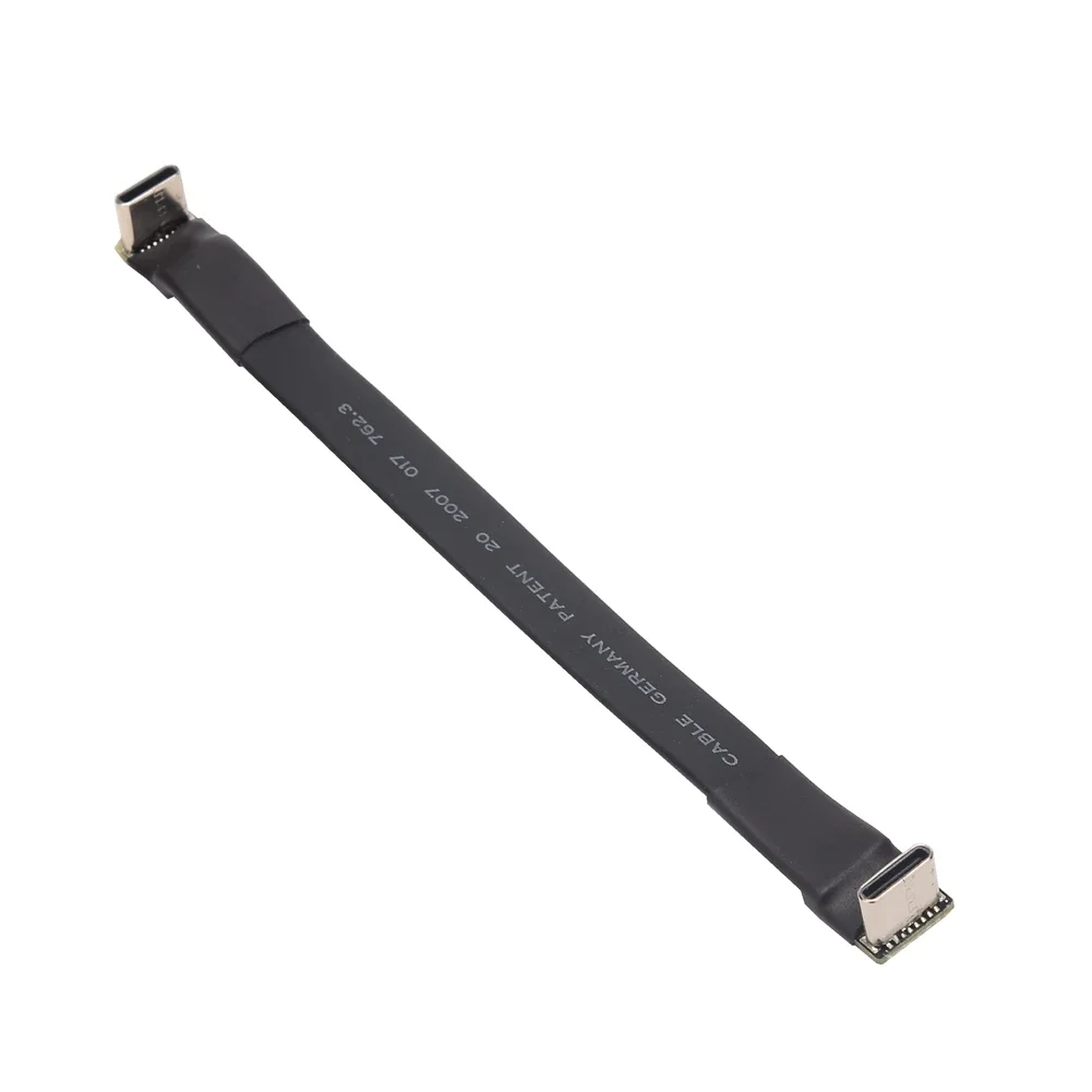 ADT 3A USB 2.0 Typ C Płaski kabel wstęgowy 90 Kątowy kabel USB 2.0 Typ-C C do ładowania danych Przedłużacz USB męski na żeński FPC do PC TV — zdjęcie produktu 3
