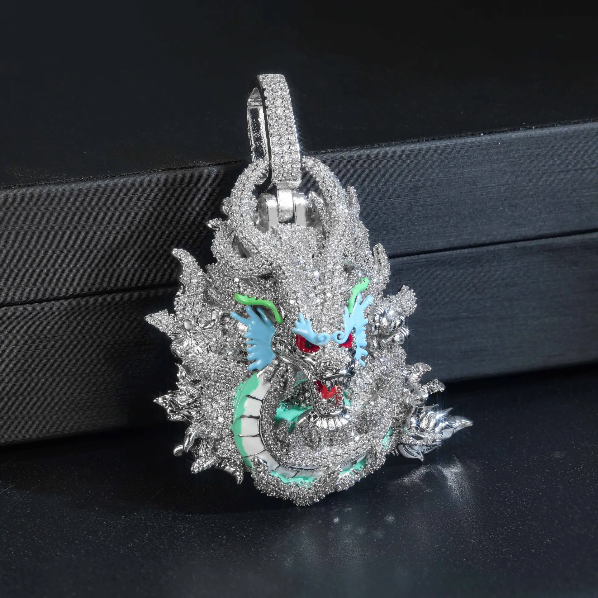 LYEE CYEE's New Hip-Hop Dragon Shaped Pendant, Domineering Zodiac Dragon Rap Street Style Pendant, Accessories Can Be Paired with Cuban Chain Boutique Jewelry, Valentine's Day/Commemorative Gifts, Birthday Gifts, Holiday Gifts, and Unique Jewelry