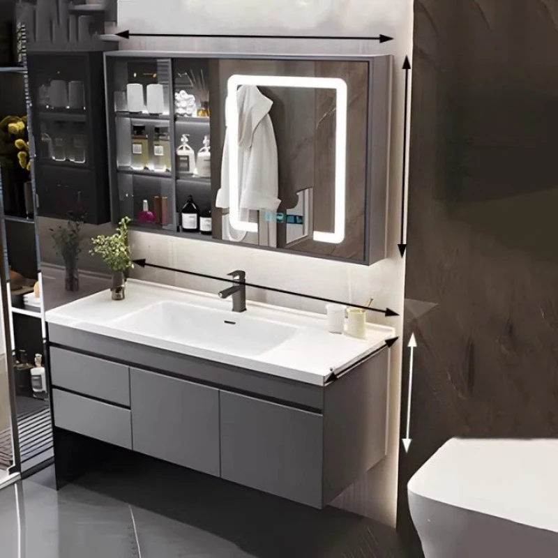 aesthetic cheap bathroom cabinet chinese interior big size wooden fashion Simple cupboard creative vestidores salon furniture