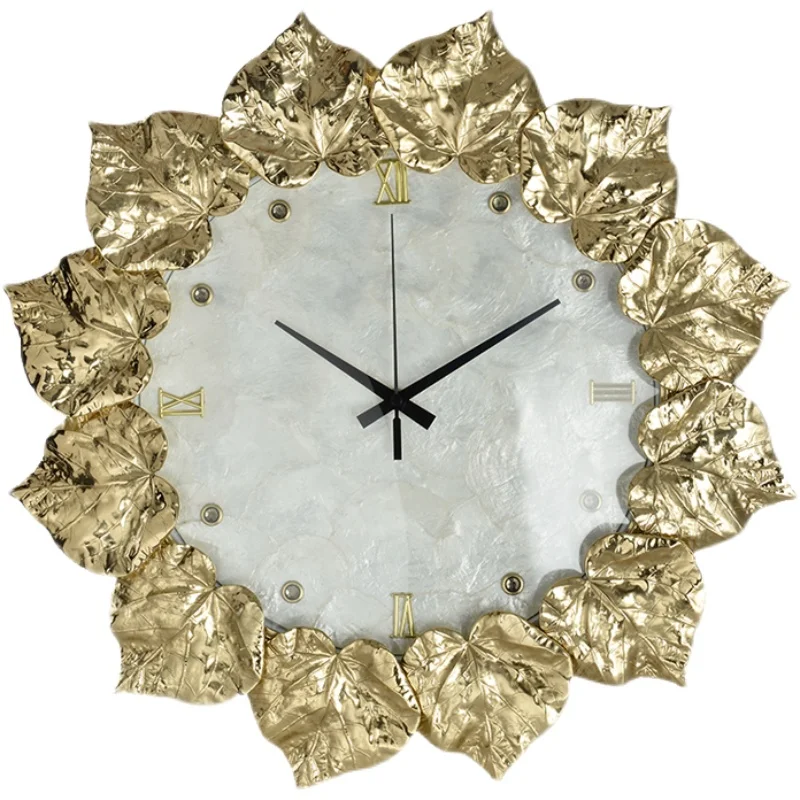 

Copper Shell Wall Clock Model Room Living Room All Copper Fashion Clock Home Living Room Clock