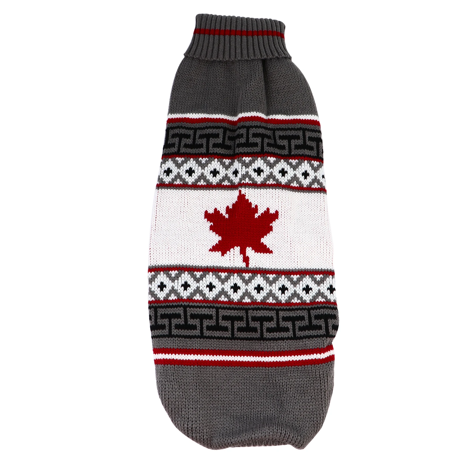 

Winter Warm Dog Clothes for Pets Small Christmas Outfits Shirts Dogs Sweater Leaf