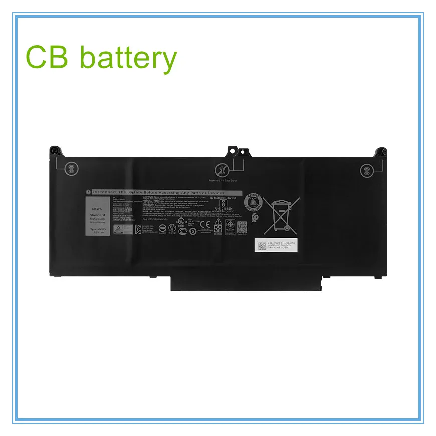 Original quality  Laptop battery For 13 7300 13 5300 MXV9V 5VC2M 05VC2M 829MX 0829MX E7400