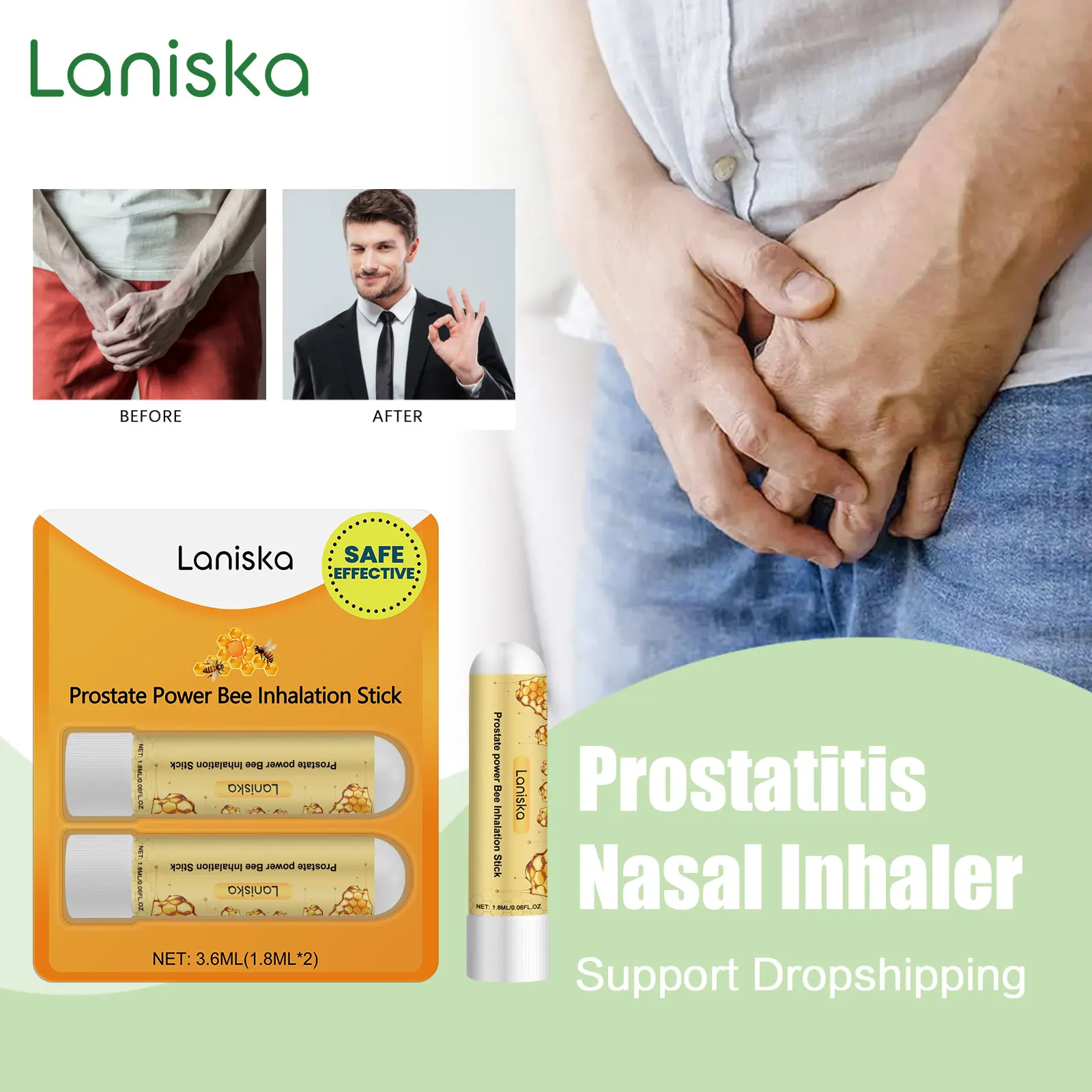 

Prostatitis Nasal Inhaler Urethritis Dysuria Frequent Urination Treatment Man Energy Enhance Prostate Swelling Relief Discomfort