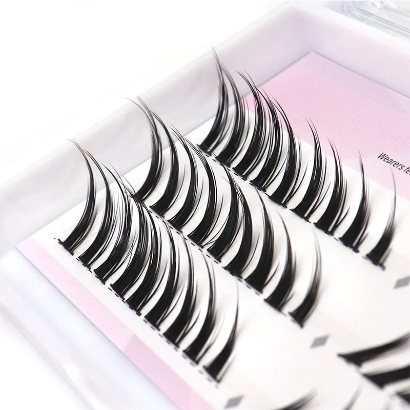 Skew Fly tipo seccional pestañas postizas rizo grueso cómic europeo y americano pestañas acampanadas extensión de pestañas herramientas de maquillaje