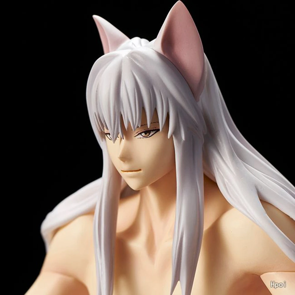 10CM Anime Yu Yu Hakusho Youko Kurama Figure Kurama Sitting posture Noodle Stopper Figure Model Toy Doll Aciton Figure