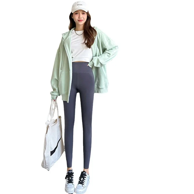 Gebürstete Hai-Hose für Damen, hohe Taille, geeignete Oberbekleidung2025Herbst-Plus-Size-Schlankheits-Stretch-warme Leggings