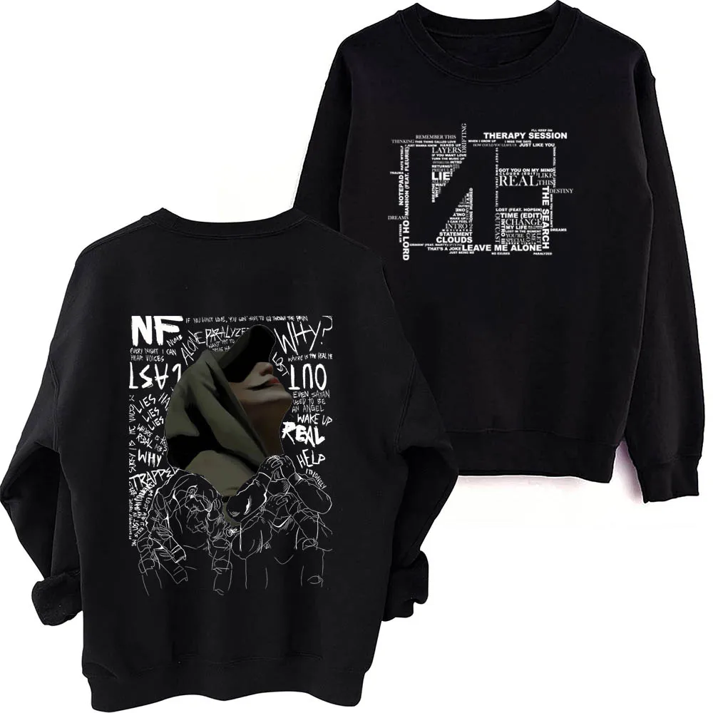 

NF Rapper Tour 2024 Sweatshirt Man Woman Harajuku Round Neck Long Sleeve Oversized Sweatshirts