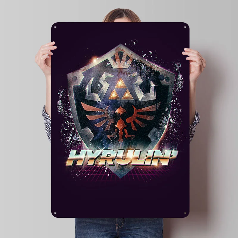 Another Version of My Epic Hylian Tinplate Poster Custom Wall Art Vintage Metal Signs Retro Tin Plaque for Mancave Decoration