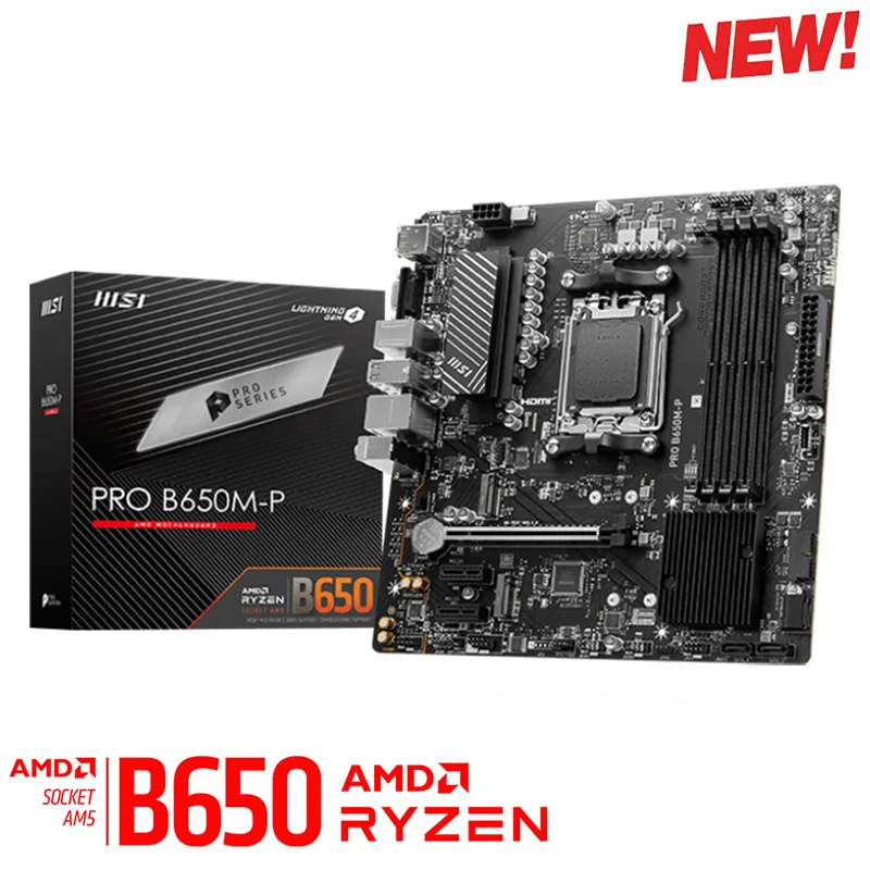 AMD RYZEN Series Processor Combo MSI PRO B650M-P AM5 Motherboard AMD R9 7950X CPU Kingston 6000MHz 32GB RGB DDR5 Memory Kit