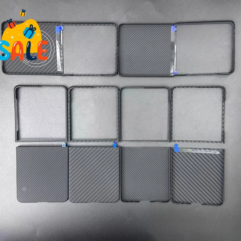 

New Magnetic Carbon Case for Samsung Galaxy Flip 7 Carbon Aramid Fiber Case Mobile Phone Accessories Protective Shell Phone Case