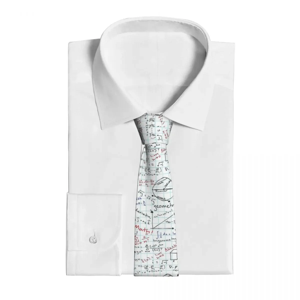 Math Homework Men Women Neckties Slim Polyester 8 cm Classic Teacher Gift Neck Ties for Shirt Accessories Wedding