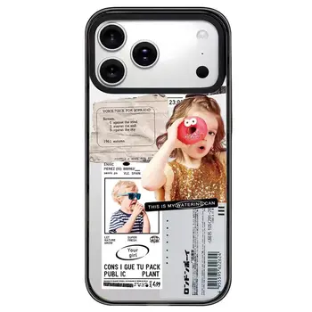 Akrylový kryt na telefon Donut Girl 2.0 s černým okrajem pro iPhone 12 13 14 15 16 17 Pro Max pro iPhone 17 Air 8 nejlepší prodej Případ Drbny - №4